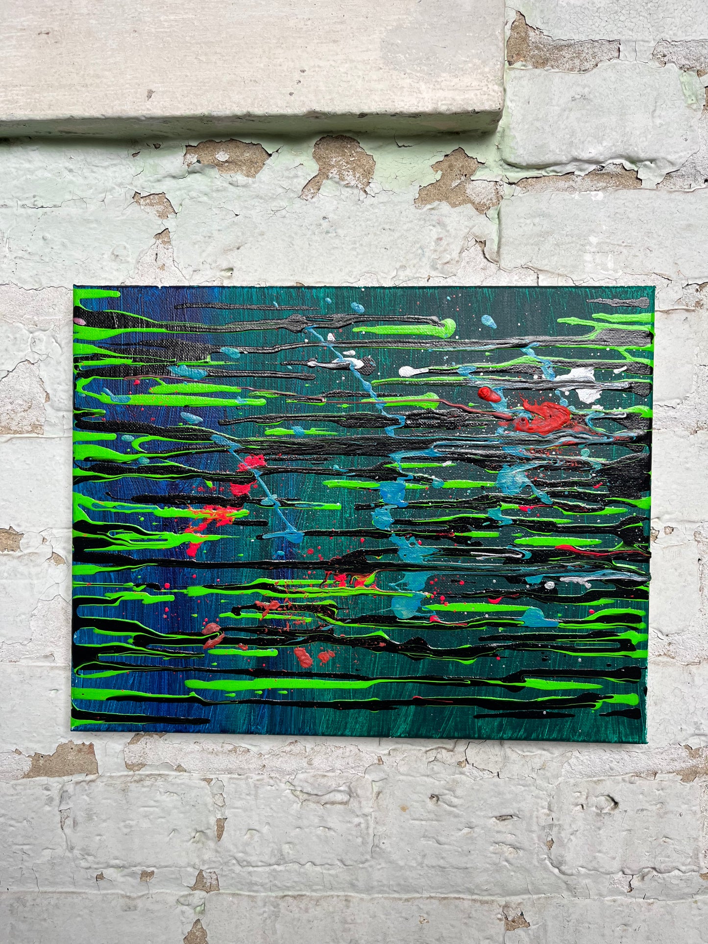 ABSTRACT DRIP PAINTING #0032