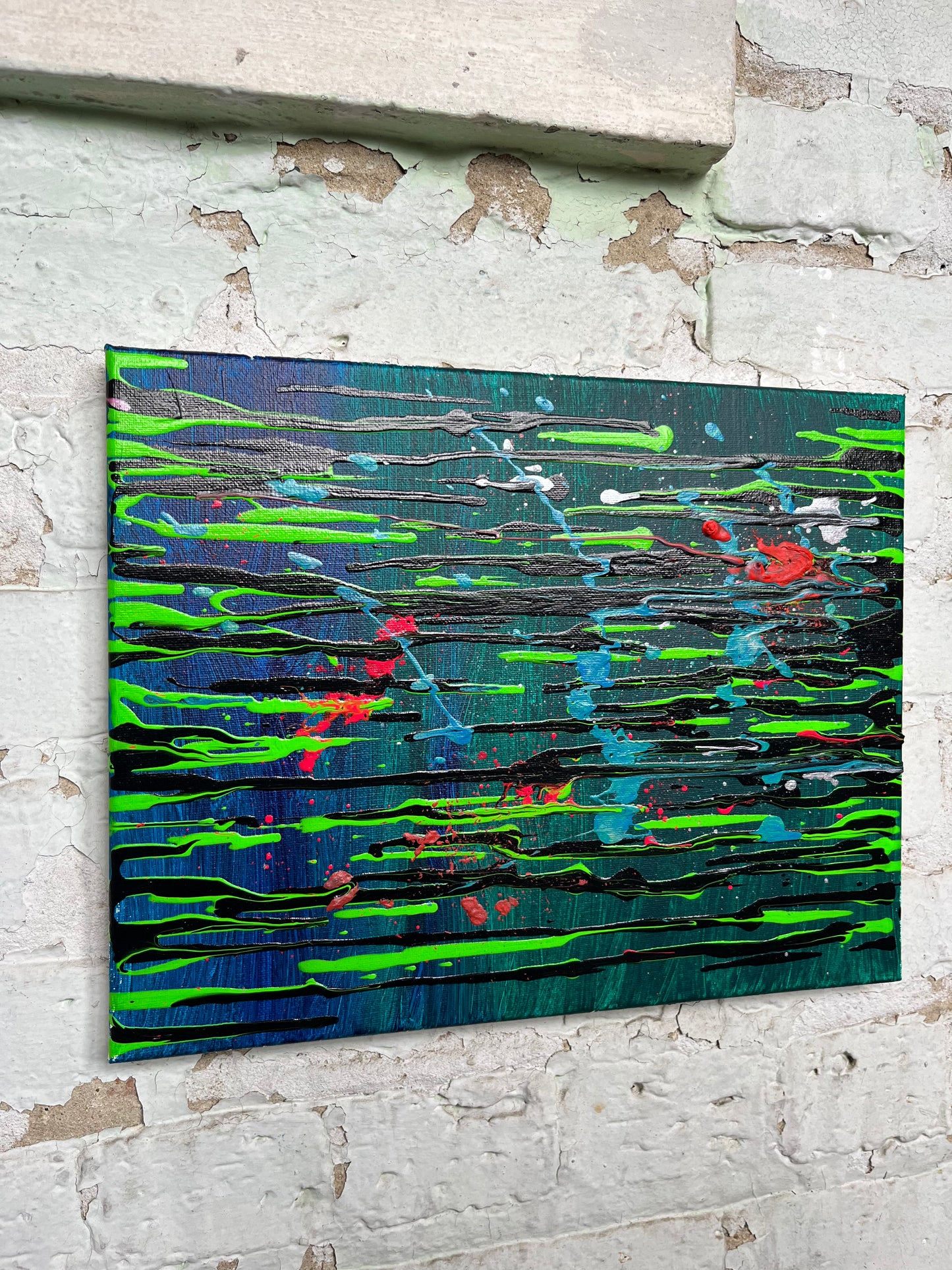 ABSTRACT DRIP PAINTING #0032