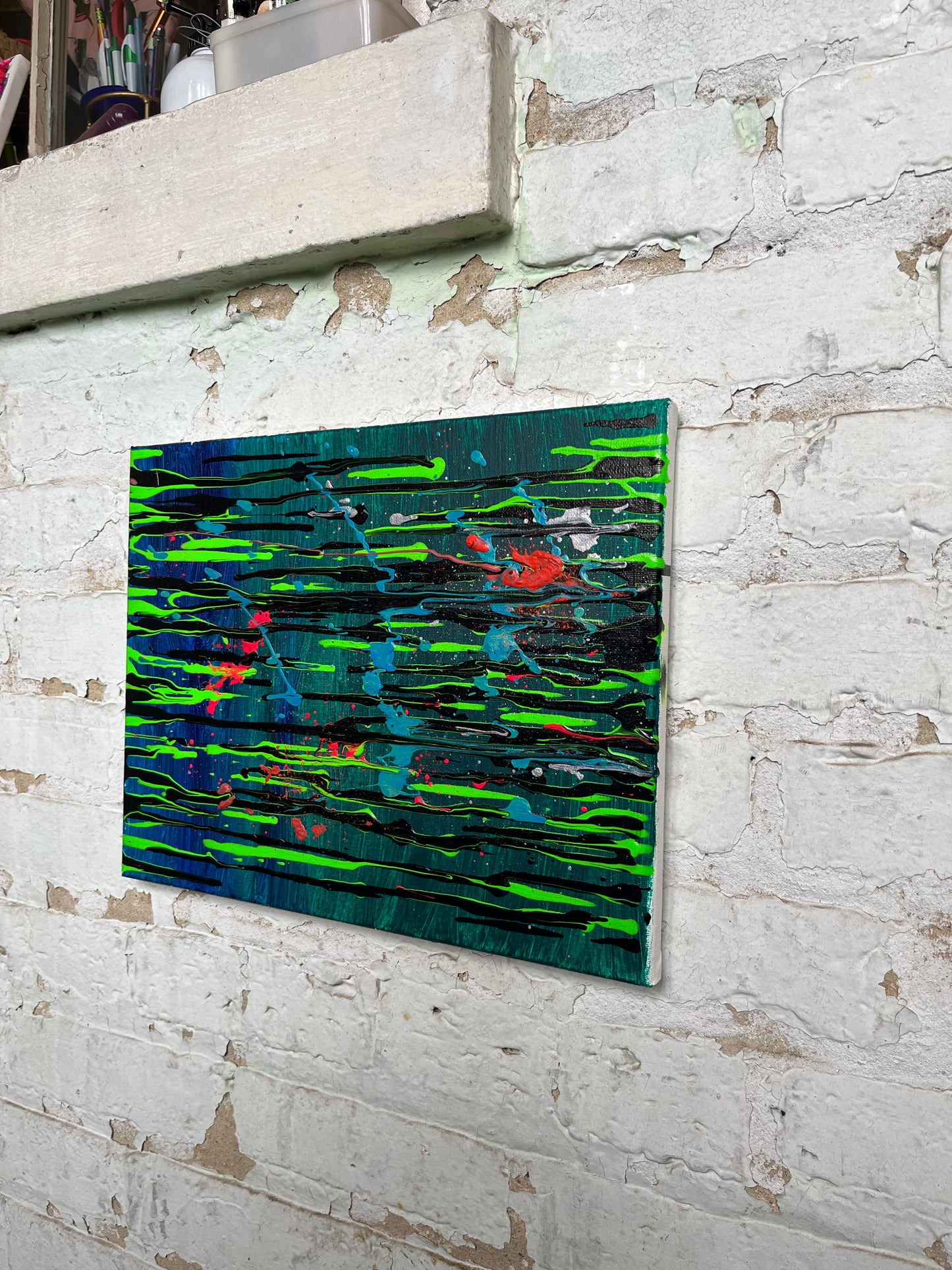 ABSTRACT DRIP PAINTING #0032