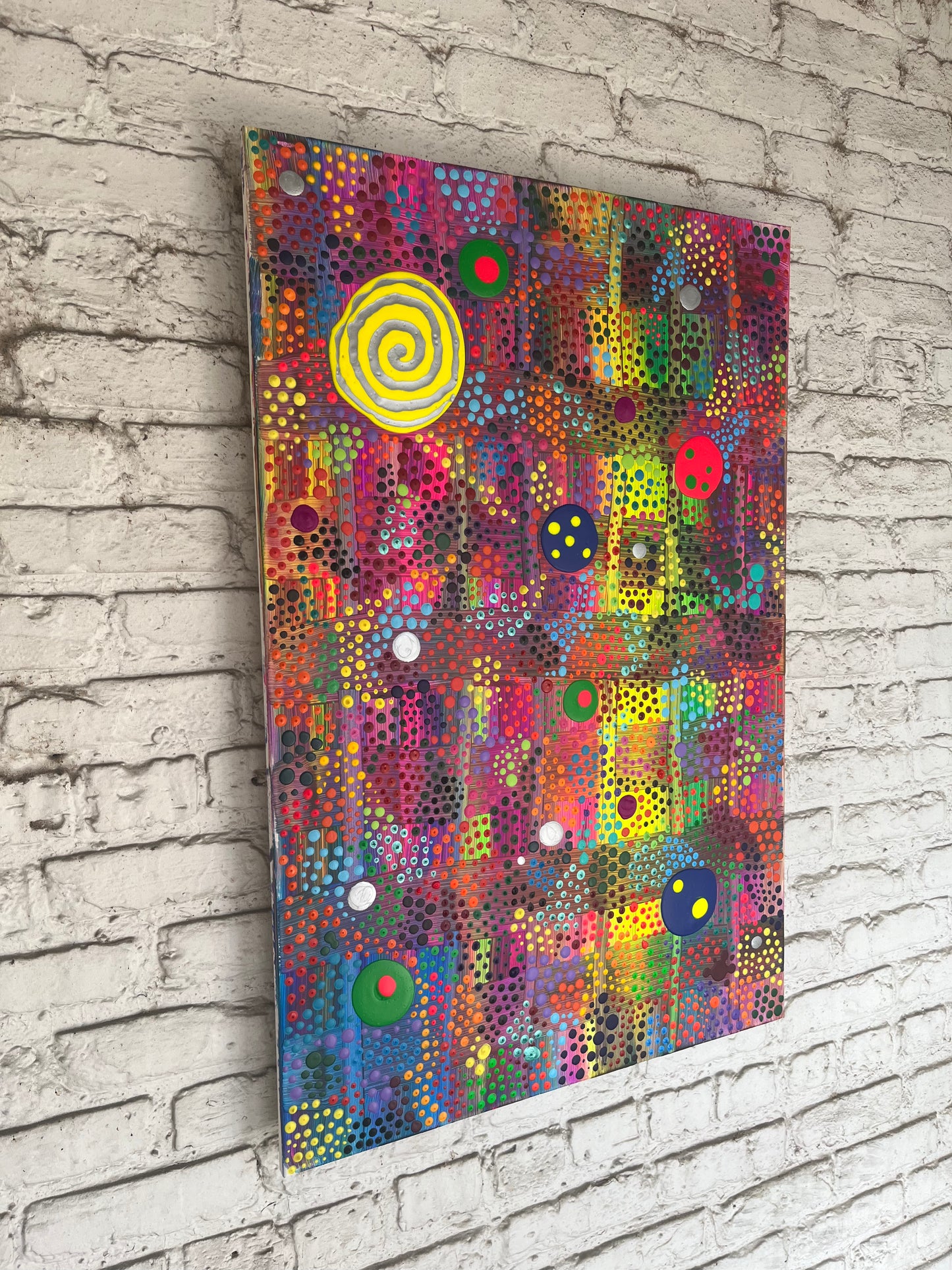 ABSTRACT DOT PAINTING #0090