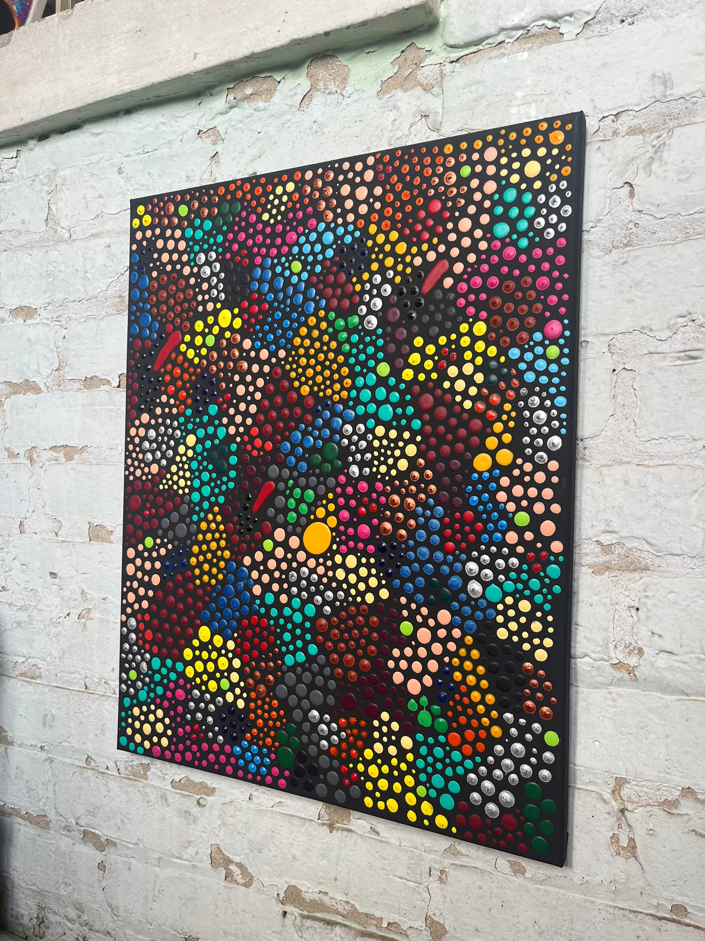ABSTRACT DOT PAINTING #0089