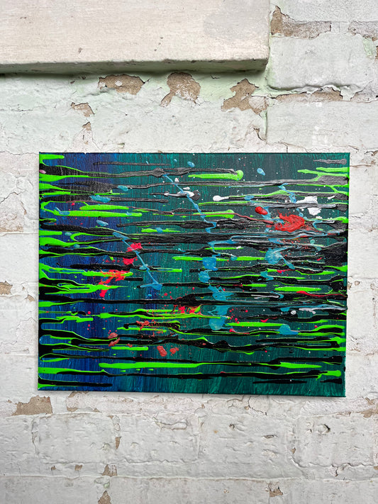 ABSTRACT DRIP PAINTING #0032