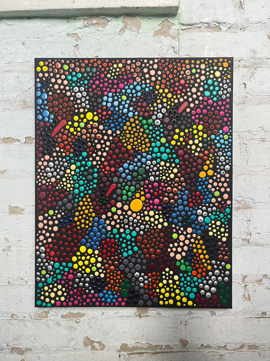 ABSTRACT DOT PAINTING #0089