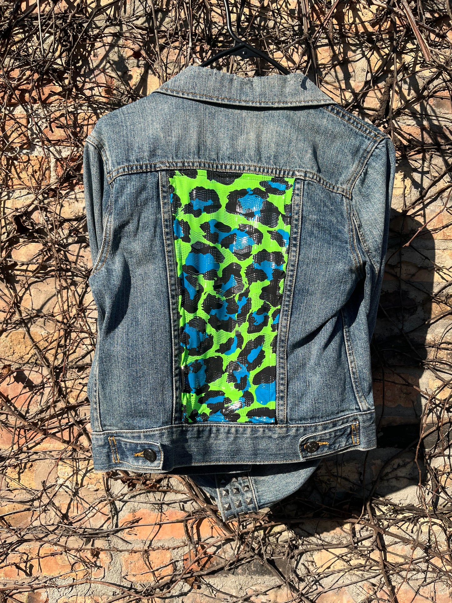 FUR IN THE FRONT, FLASH IN THE BACK DENIM JACKET