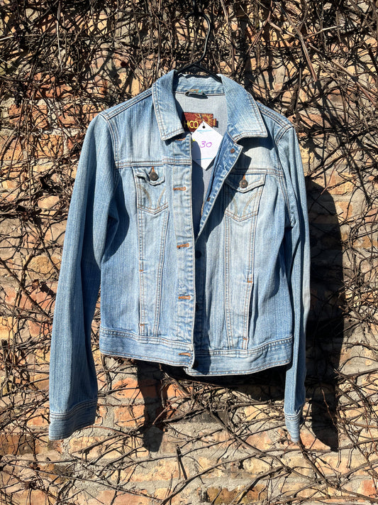 DARK LEOPARD DENIM JACKET