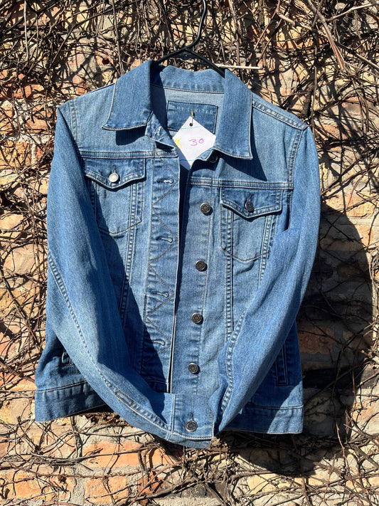 PINK AND GREEN LEOPARD AND SKULL DENIM JACKET