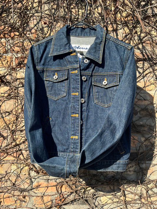 SOFT LEOPARD STIFF DENIM JACKET